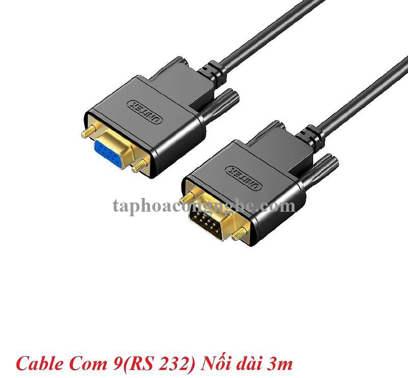 Unitek 27105 Y-C708ABK 3M Cáp Com 9 pin Rs232 nối dài extension 30027105
